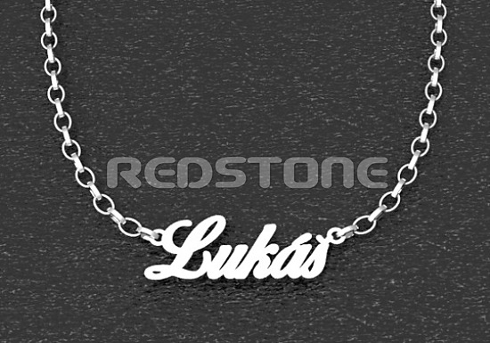 Retiazka s menom Lukáš - 3,4 mm